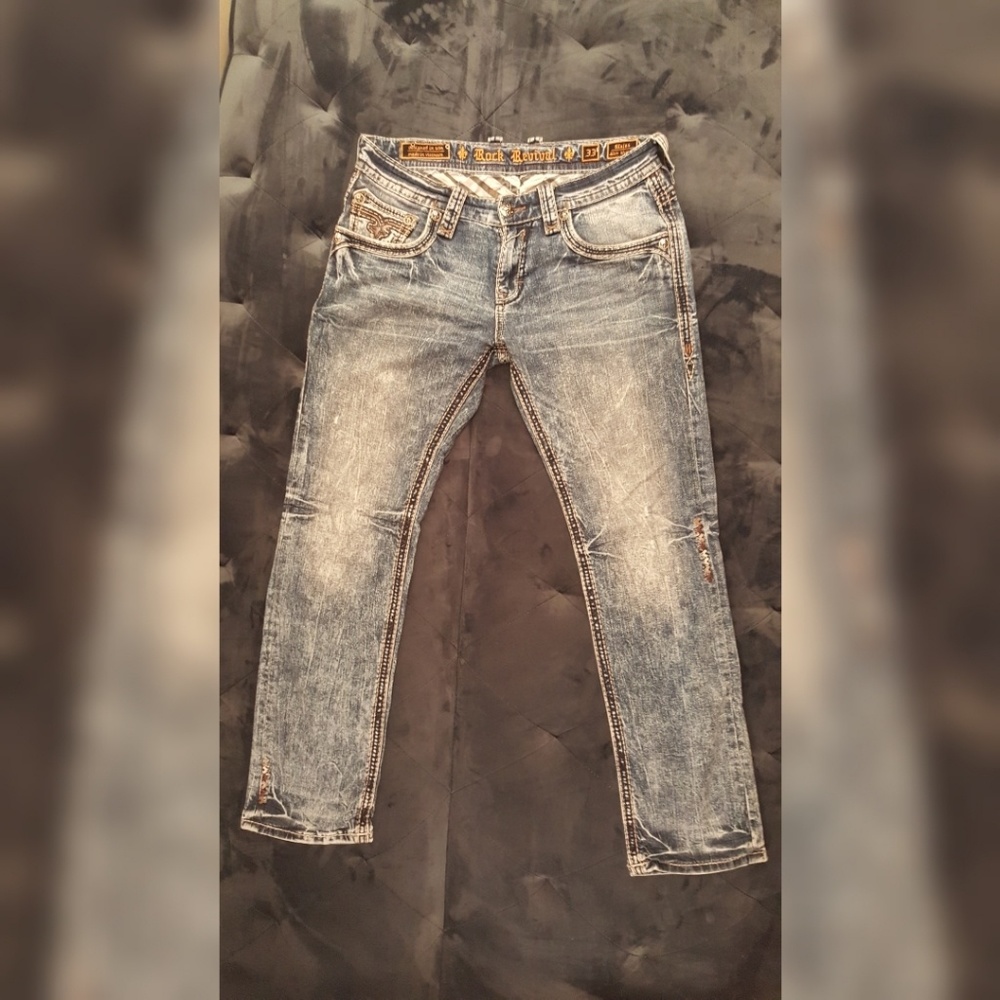 Mens Rock Revival Jeans sz33